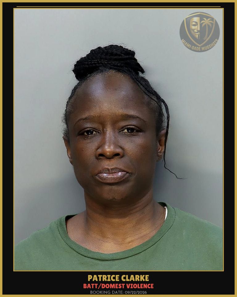Clarke Patrice  Shontell Arrested – BATT/DOMEST VIOLENCE – Miami-Dade County (Unknown)