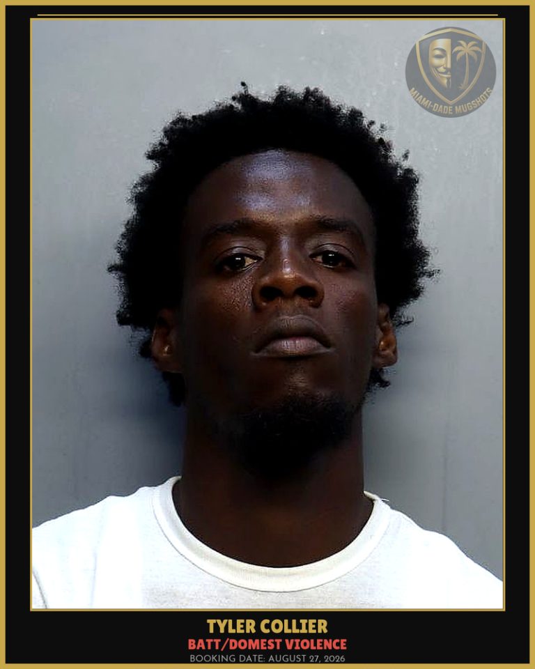 Collier Tyler Tykeem Arrested – BATT/DOMEST VIOLENCE – Miami-Dade County (August 27, 2026)