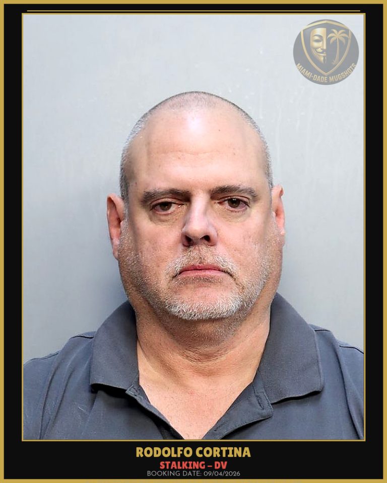 Cortina Rodolfo Elio Arrested – STALKING – DV – Miami-Dade County (Unknown)