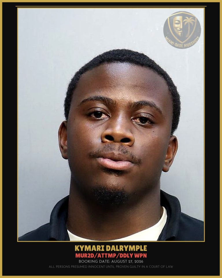 Dalrymple Kymari Rondale Arrested – MUR2D/ATTMP/DDLY WPN – Miami-Dade County (August 27, 2026)