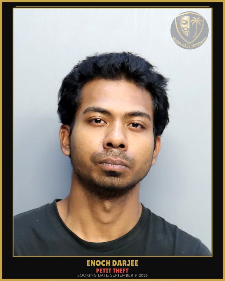 Darjee Enoch Arrested – PETIT THEFT – Miami-Dade County (September 9, 2026)