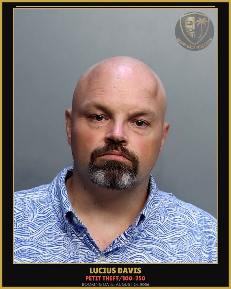 Davis Lucius M Arrested – PETIT THEFT/100-750 – Miami-Dade County (August 24, 2026)
