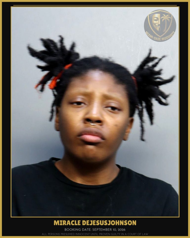 Dejesusjohnson Miracle Arrested – Miami-Dade County (September 10, 2026)