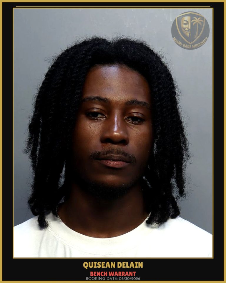 Delain Quisean  Isiah Arrested – BENCH WARRANT – Miami-Dade County (Unknown)