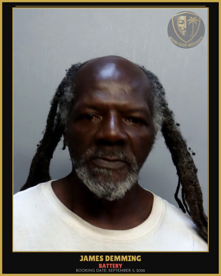 Demming James  A Arrested – BATTERY – Miami-Dade County (September 5, 2026)