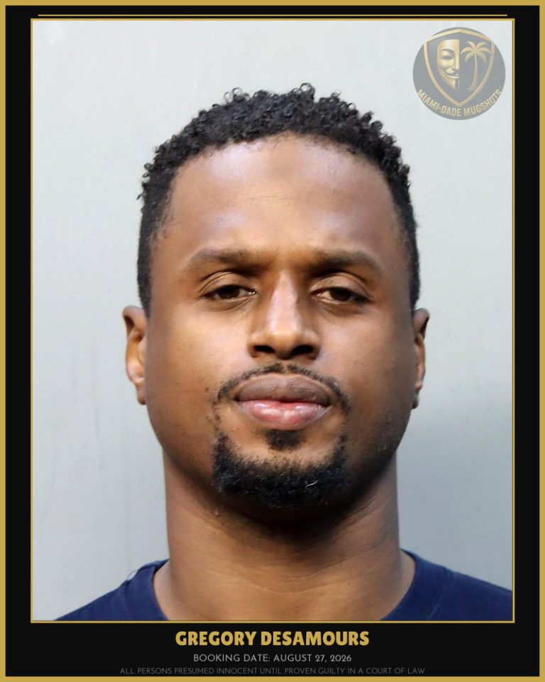 Desamours Gregory Arrested – Miami-Dade County (August 27, 2026)