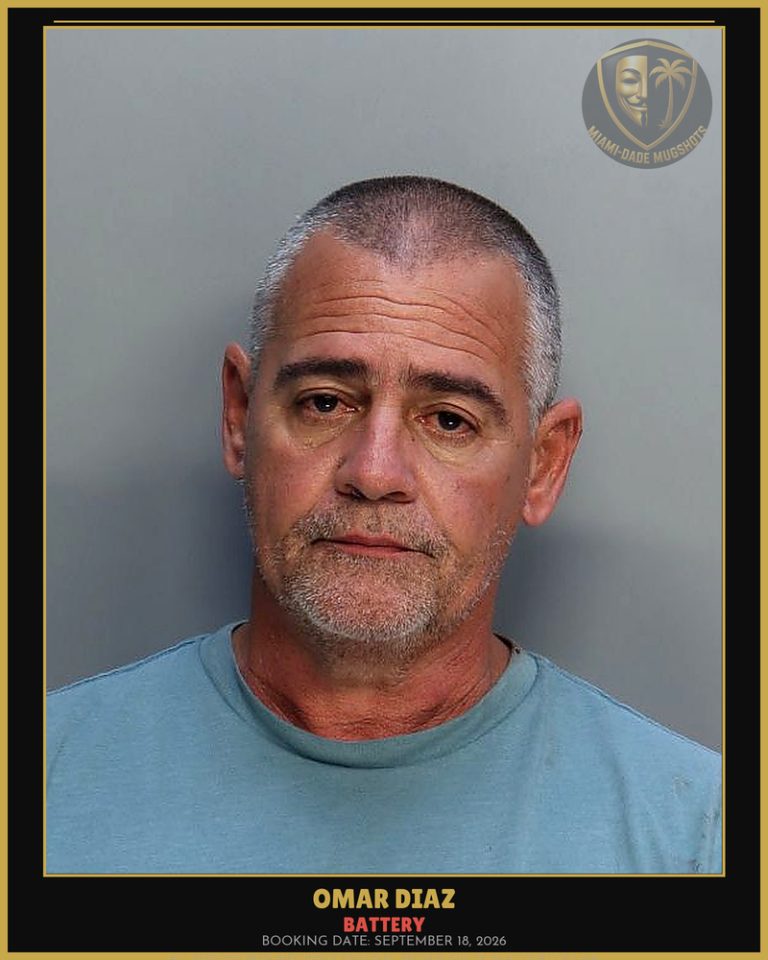 Diaz Omar Arrested – BATTERY – Miami-Dade County (September 18, 2026)