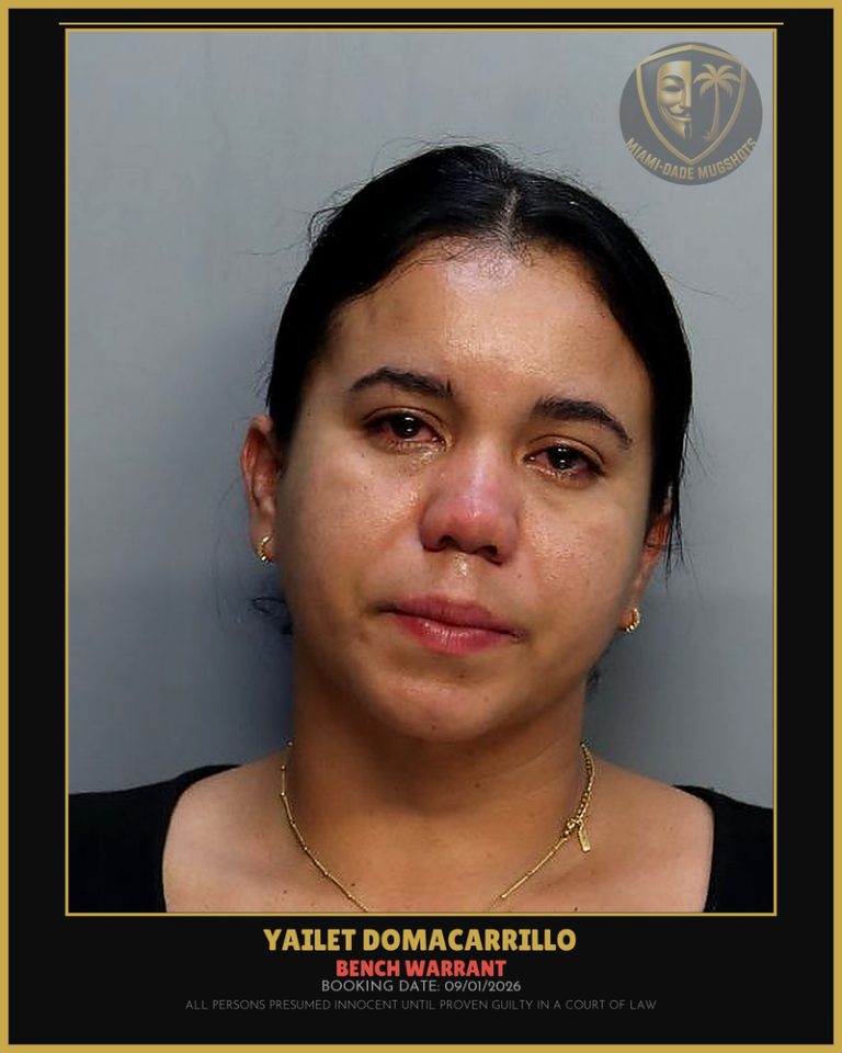 Domacarrillo Yailet Delacarida Arrested – BENCH WARRANT – Miami-Dade County (Unknown)
