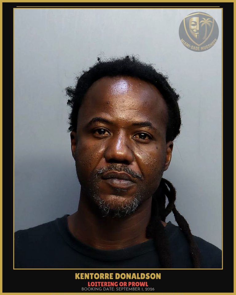 Donaldson Kentorre Arrested – LOITERING OR PROWL – Miami-Dade County (September 1, 2026)