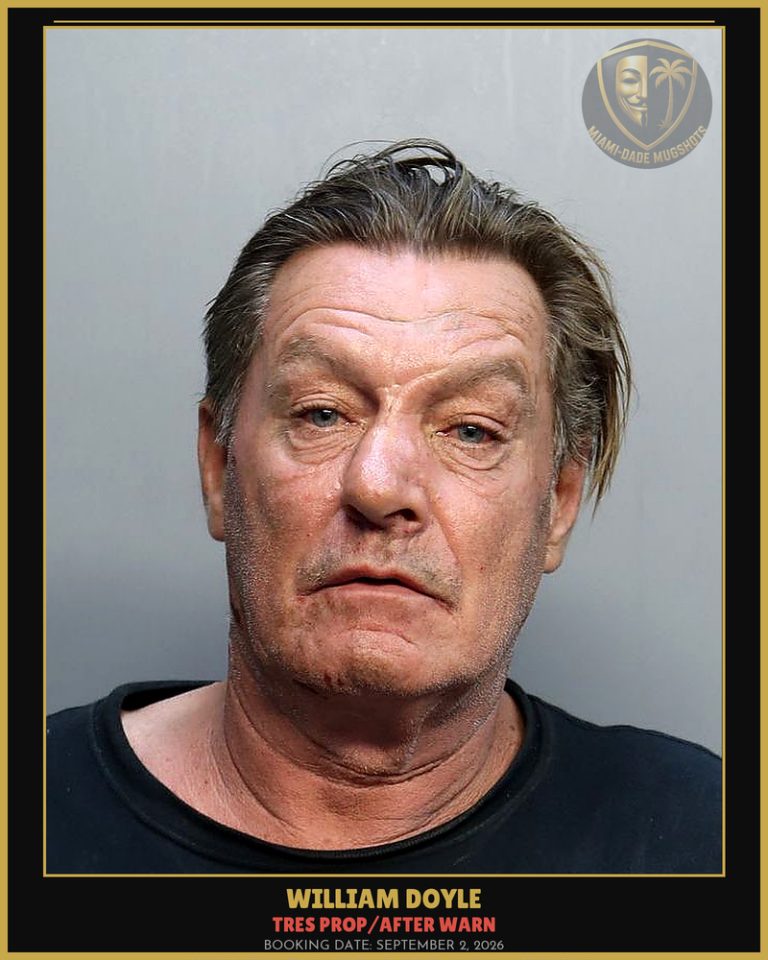 Doyle William Francisco Arrested – TRES PROP/AFTER WARN – Miami-Dade County (September 2, 2026)