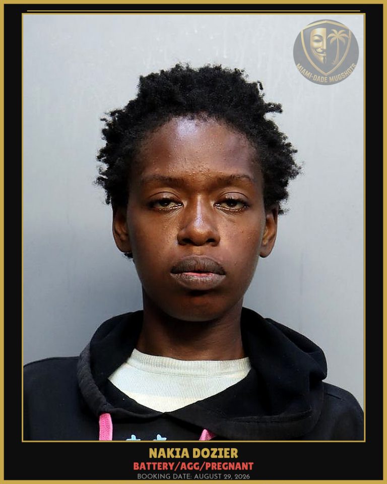 Dozier Nakia S Arrested – BATTERY/AGG/PREGNANT – Miami-Dade County (August 29, 2026)