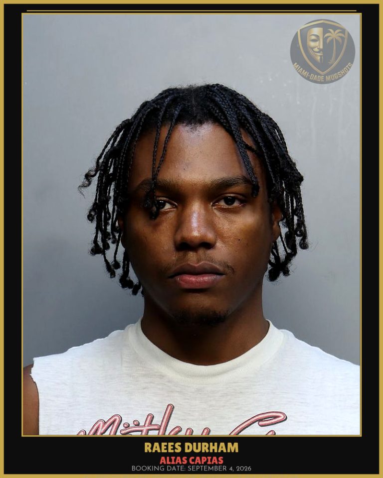 Durham Raees  N Arrested – ALIAS CAPIAS – Miami-Dade County (September 4, 2026)