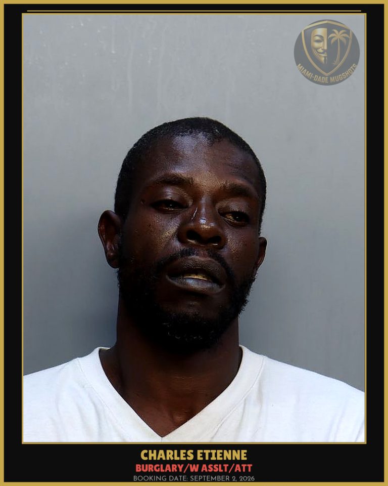 Etienne Charles Barnabe Arrested – BURGLARY/W ASSLT/ATT – Miami-Dade County (September 2, 2026)