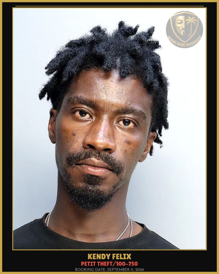 Felix Kendy  St Arrested – PETIT THEFT/100-750 – Miami-Dade County (September 11, 2026)