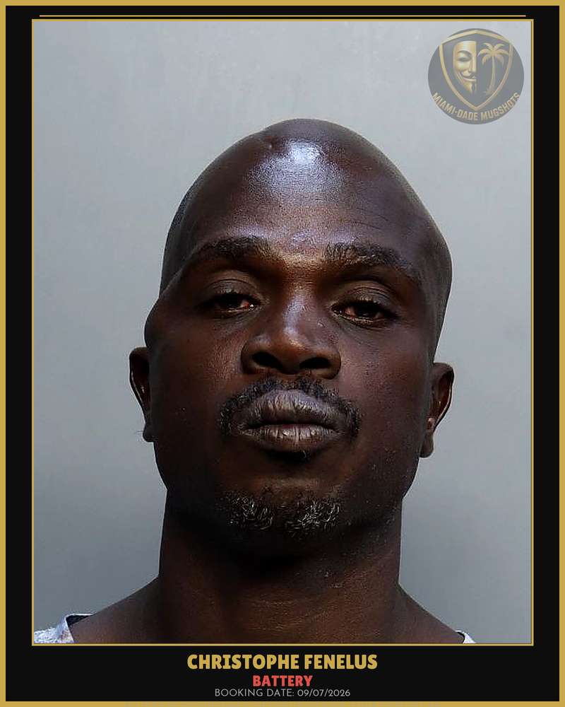 Fenelus Christophe Arrested – Battery – Miami-Dade County (Unknown)