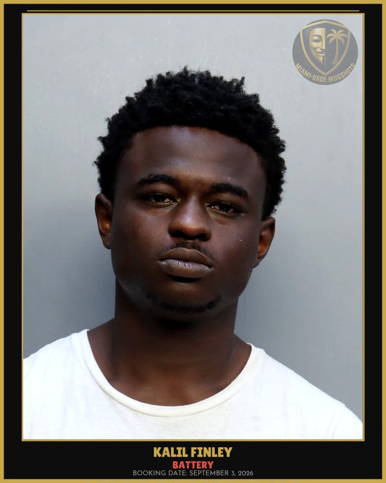 Finley Kalil Arrested – BATTERY – Miami-Dade County (September 3, 2026)