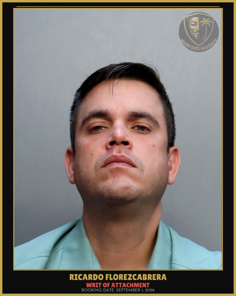 Florezcabrera Ricardo M Arrested – WRIT OF ATTACHMENT – Miami-Dade County (September 1, 2026)