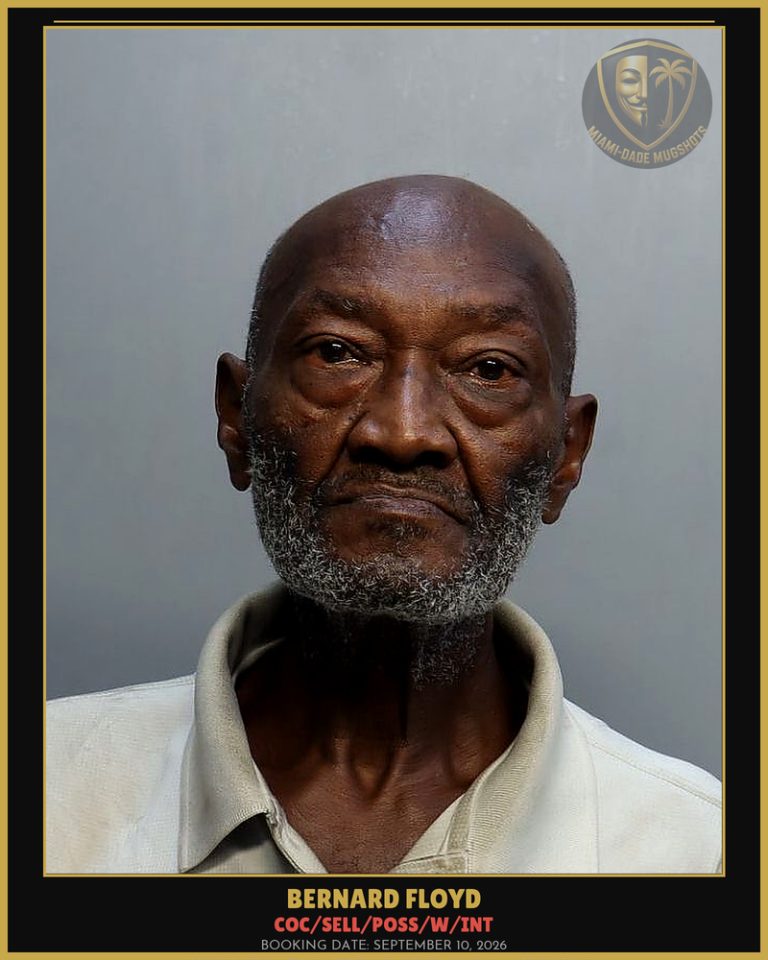 Floyd Bernard Arrested – COC/SELL/POSS/W/INT – Miami-Dade County (September 10, 2026)