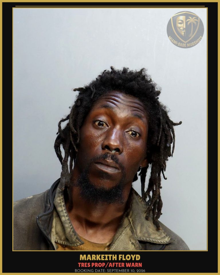 Floyd Markeith Arrested – TRES PROP/AFTER WARN – Miami-Dade County (September 10, 2026)