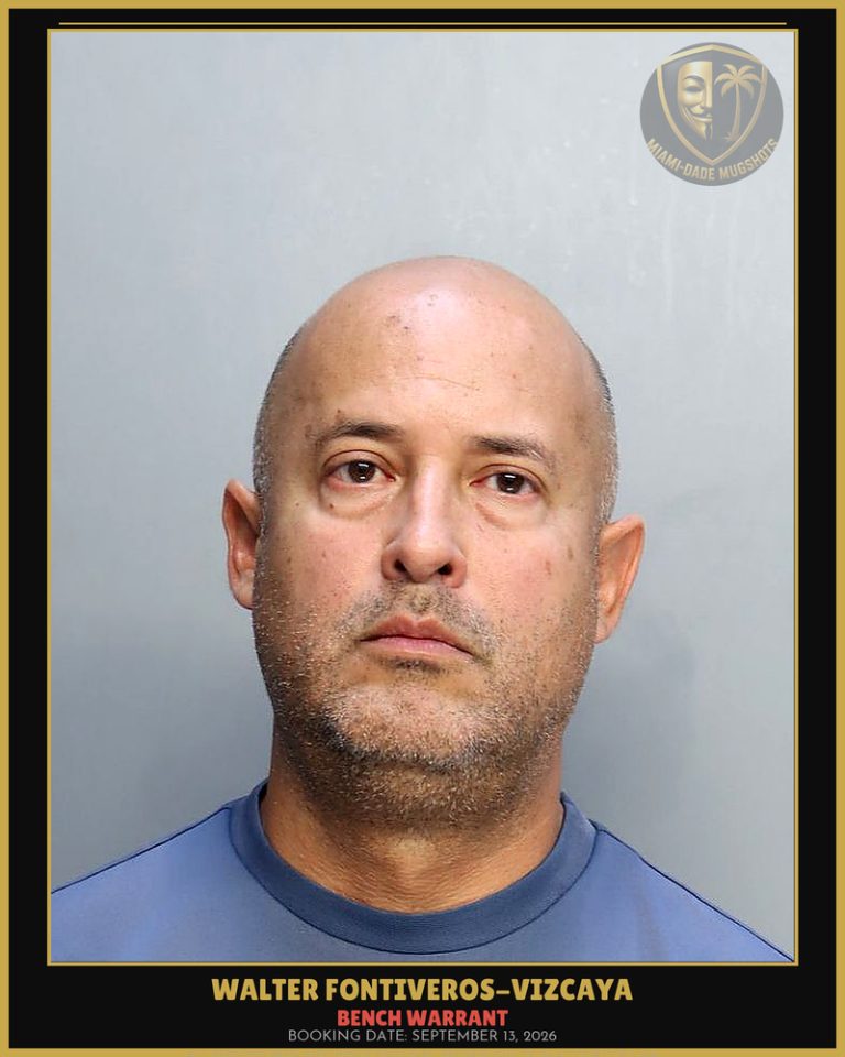 Fontiveros-Vizcaya Walter Alejandro Arrested – BENCH WARRANT – Miami-Dade County (September 13, 2026)
