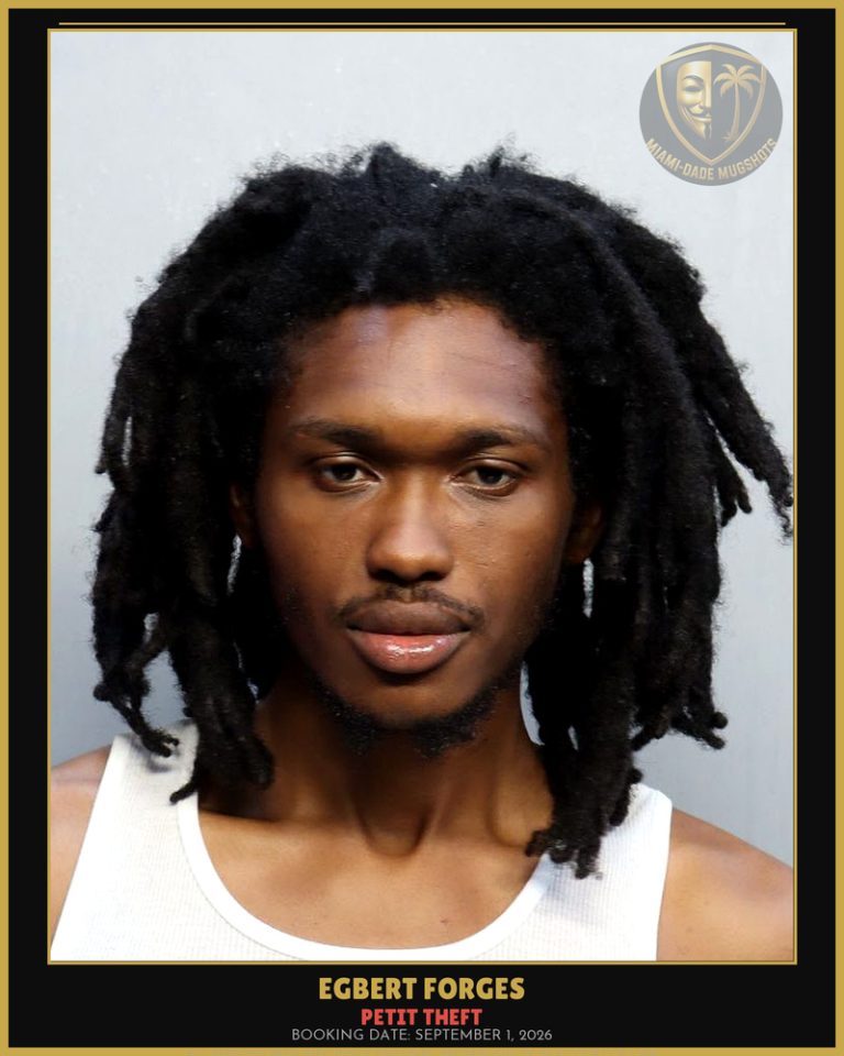 Forges Egbert Arrested – PETIT THEFT – Miami-Dade County (September 1, 2026)