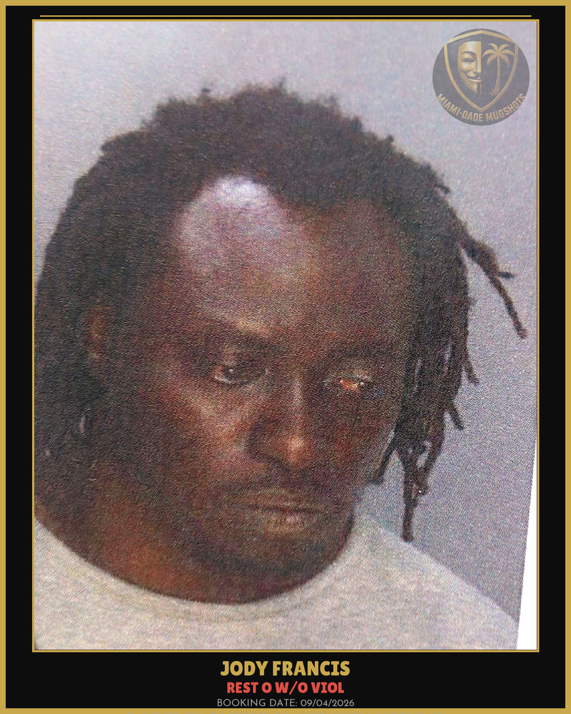 Francis Jody Arrested – Rest O W/O Viol – Miami-Dade County (Unknown)