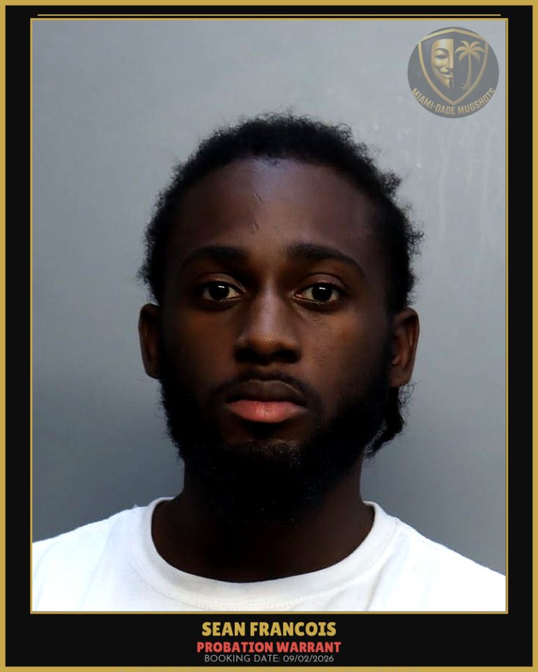 Francois Sean Jamal Arrested – PROBATION WARRANT – Miami-Dade County (Unknown)