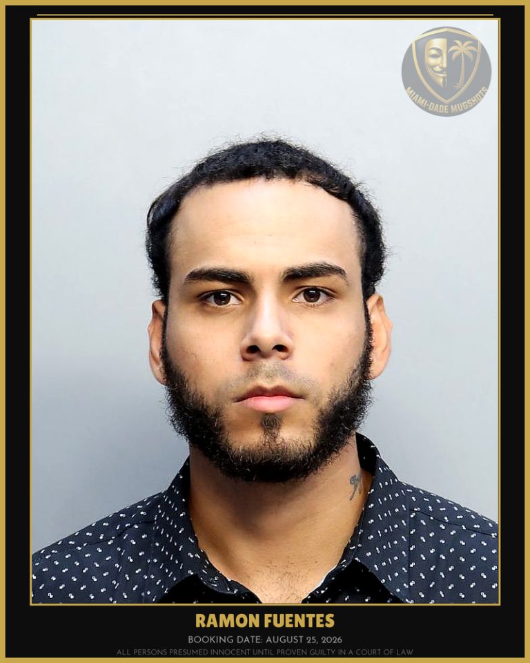 Fuentes Ramon Alonso Arrested – Miami-Dade County (August 25, 2026)