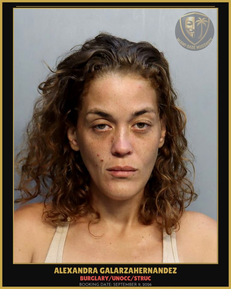 Galarzahernandez Alexandra Marie Arrested – BURGLARY/UNOCC/STRUC – Miami-Dade County (September 9, 2026)