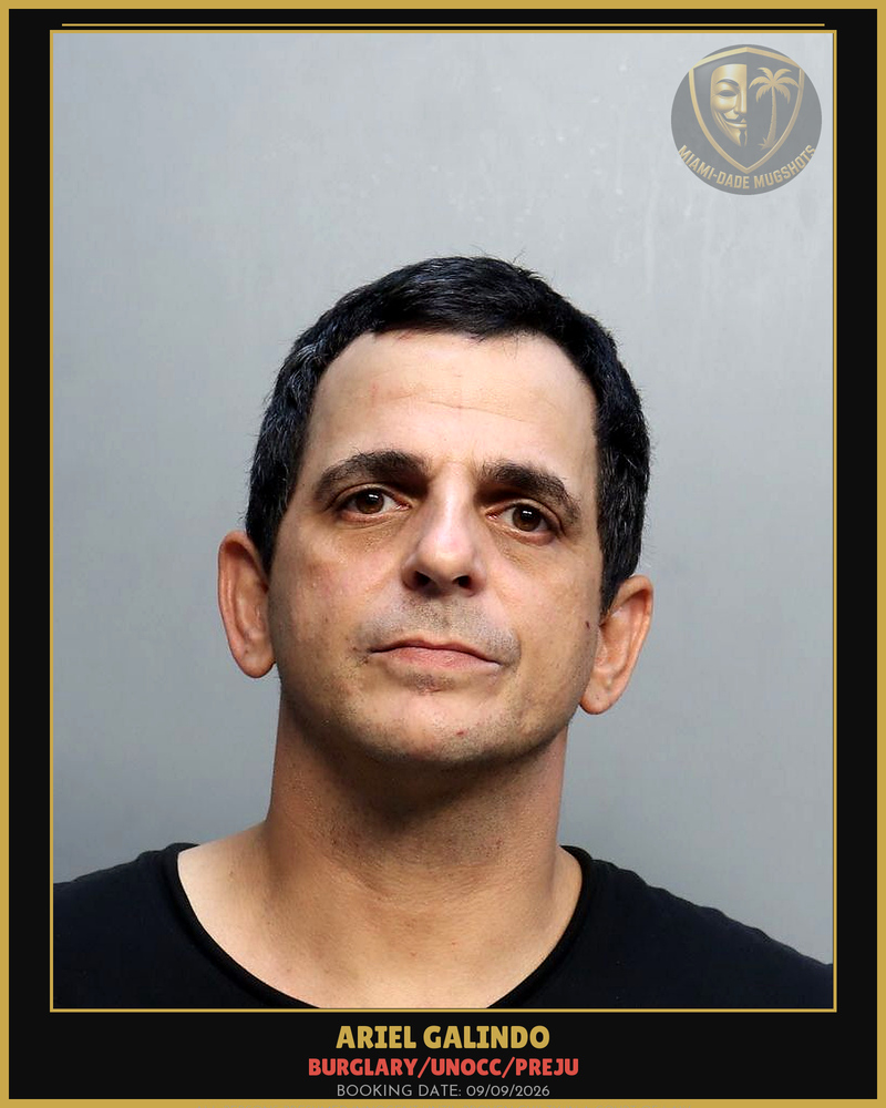 Galindo Ariel Arrested – Burglary/Unocc/Preju – Miami-Dade County (Unknown)