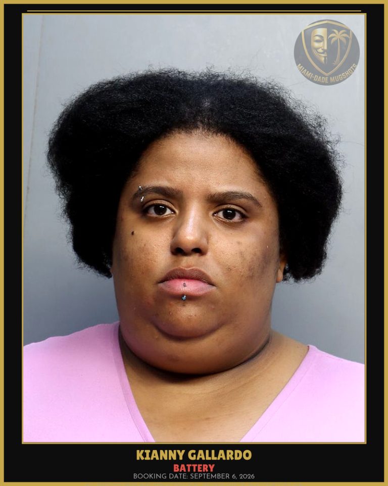 Gallardo Kianny  C Arrested – BATTERY – Miami-Dade County (September 6, 2026)