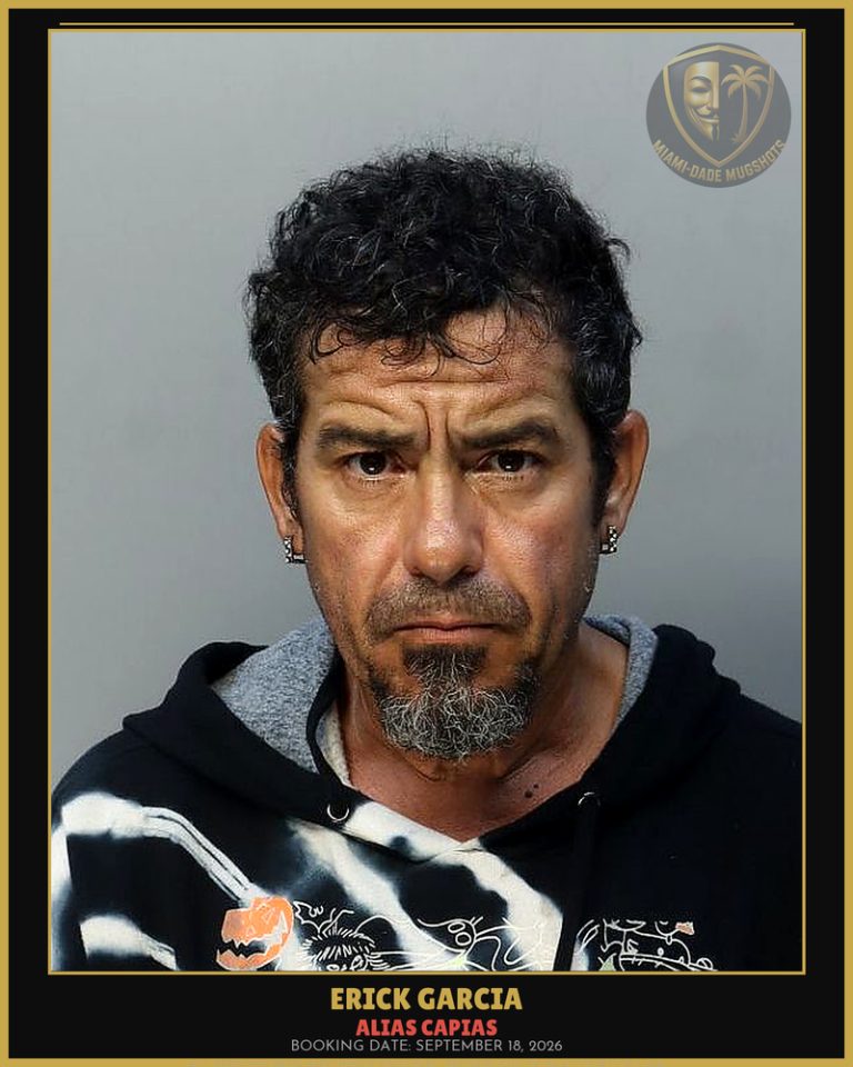 Garcia Erick Arrested – ALIAS CAPIAS – Miami-Dade County (September 18, 2026)