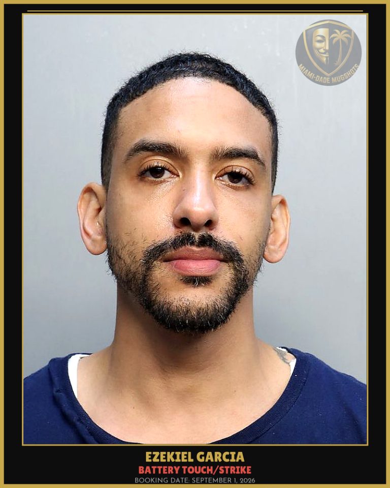 Garcia Ezekiel Zechariah Arrested – BATTERY TOUCH/STRIKE – Miami-Dade County (September 1, 2026)