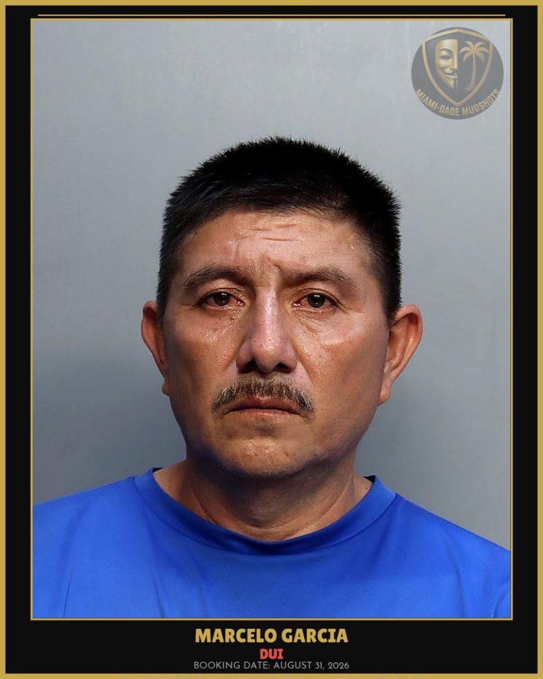 Garcia Marcelo Arrested – DUI – Miami-Dade County (August 31, 2026)
