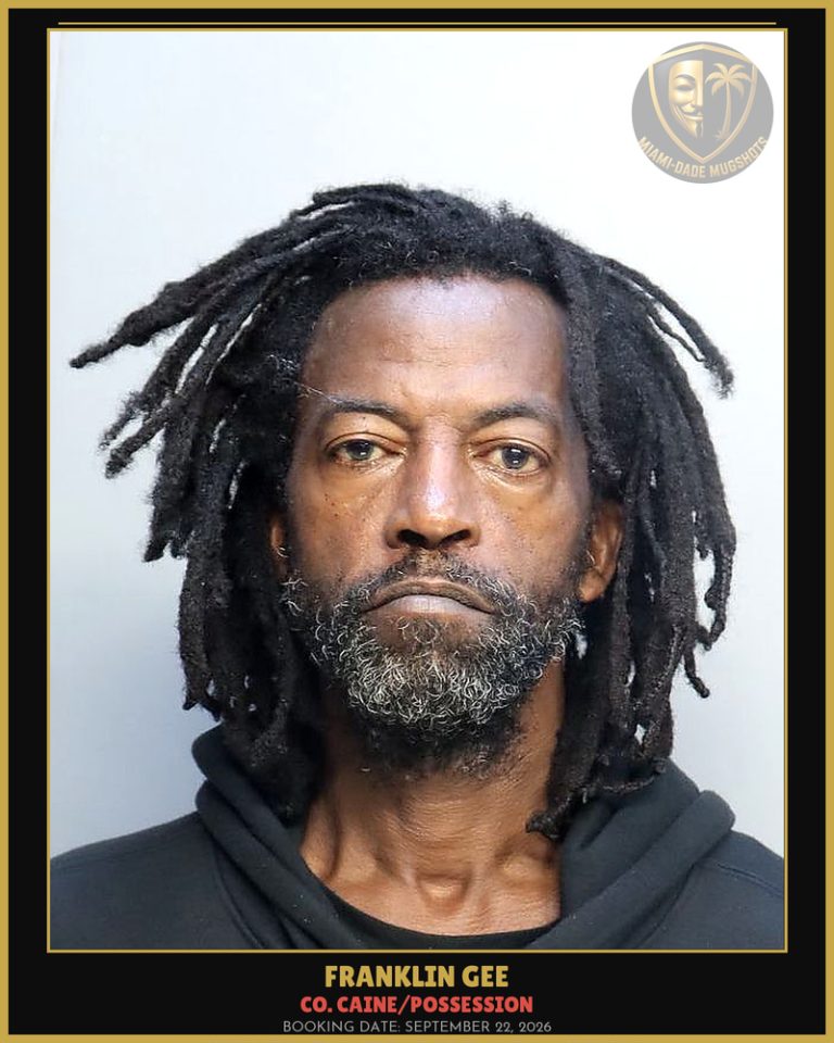 Gee Franklin  Lynn Arrested – Co. Caine/POSSESSION – Miami-Dade County (September 22, 2026)
