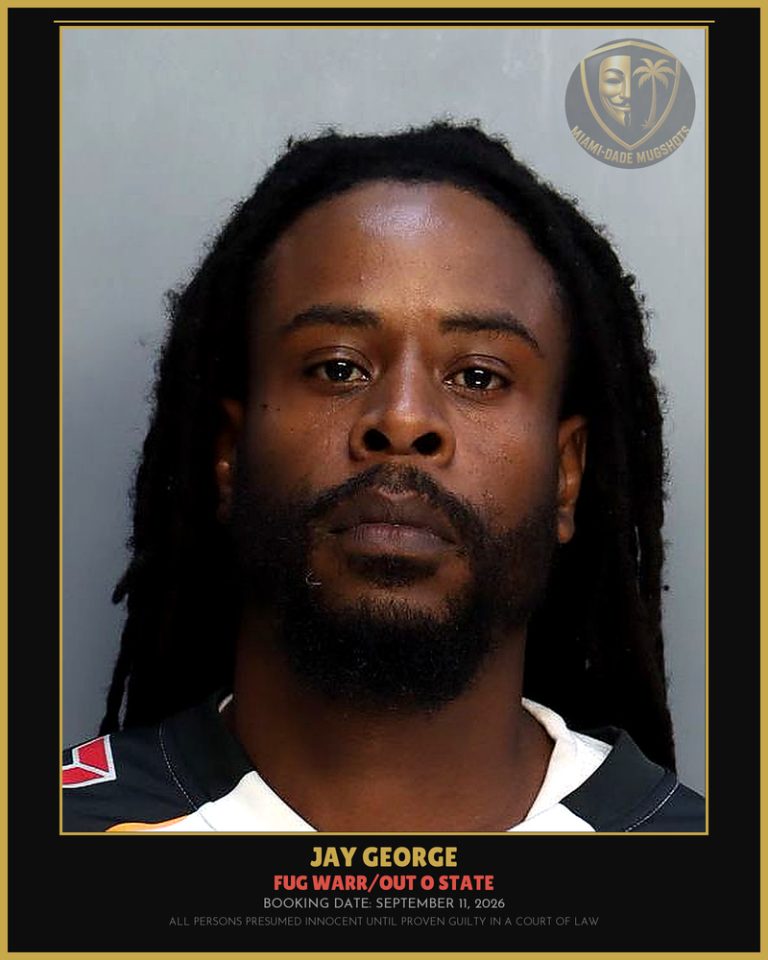 George Jay Lorenzo Arrested – FUG WARR/OUT O STATE – Miami-Dade County (September 11, 2026)