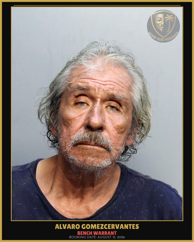 Gomezcervantes Alvaro Arrested – BENCH WARRANT – Miami-Dade County (August 31, 2026)