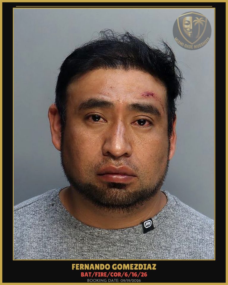 Gomezdiaz Fernando Arrested – BAT/FIRE/COR/6/16/26 – Miami-Dade County (Unknown)