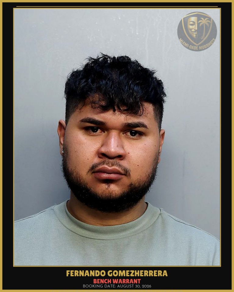 Gomezherrera Fernando  Jose Arrested – BENCH WARRANT – Miami-Dade County (August 30, 2026)