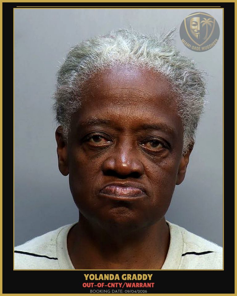 Graddy Yolanda A Arrested – OUT-OF-CNTY/WARRANT – Miami-Dade County (Unknown)