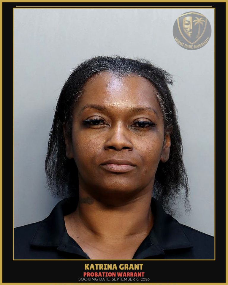 Grant Katrina Nicole Arrested – PROBATION WARRANT – Miami-Dade County (September 8, 2026)