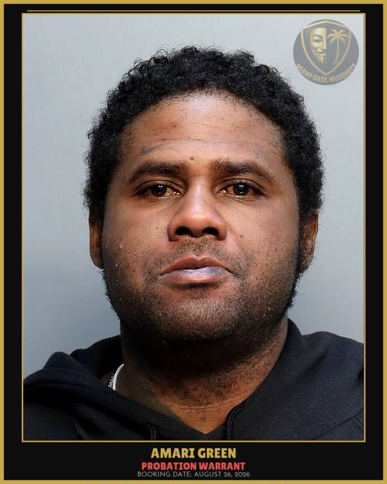 Green Amari Emanuel Arrested – PROBATION WARRANT – Miami-Dade County (August 26, 2026)