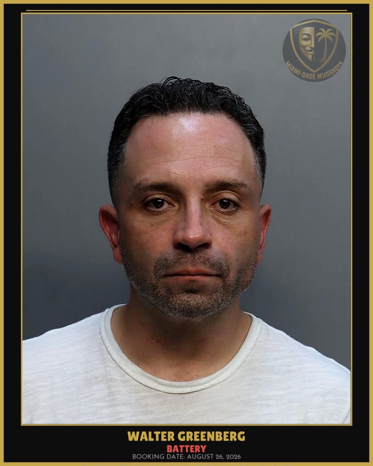 Greenberg Walter Arrested – BATTERY – Miami-Dade County (August 26, 2026)
