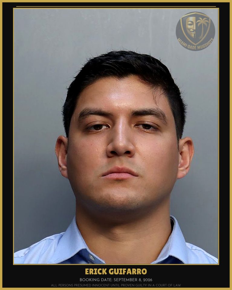 Guifarro Erick Arrested – Miami-Dade County (September 8, 2026)