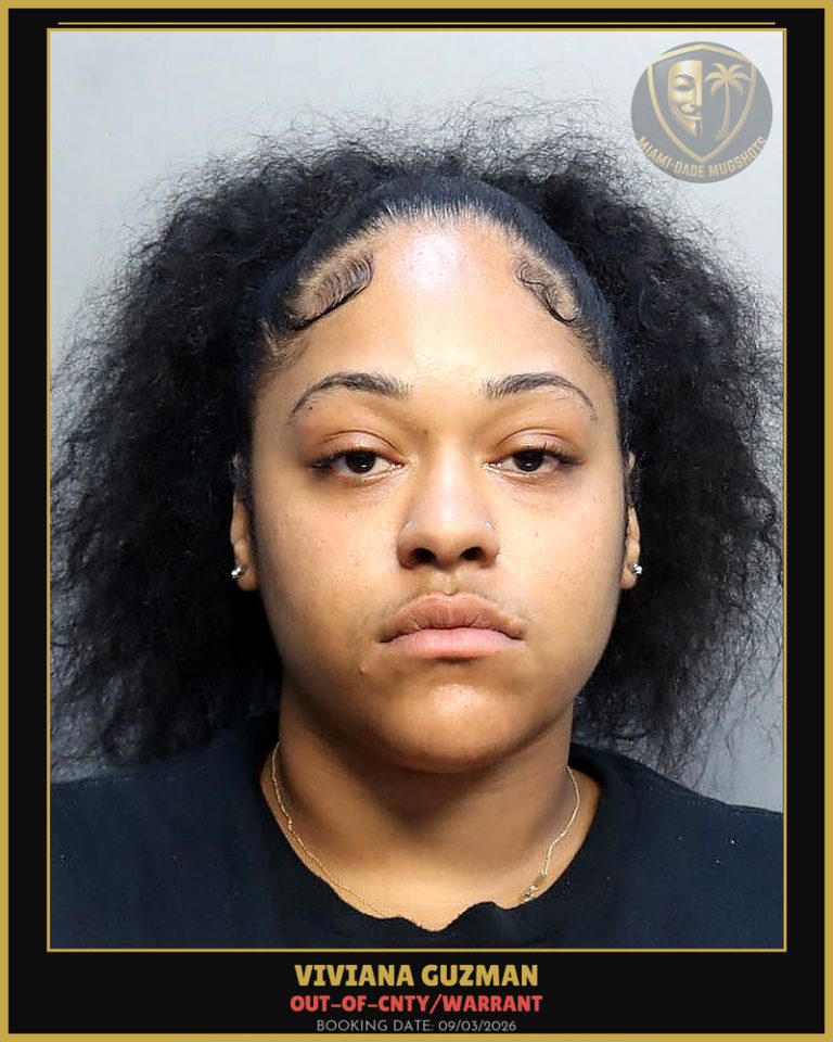 Guzman Viviana Maria Arrested – OUT-OF-CNTY/WARRANT – Miami-Dade County (Unknown)