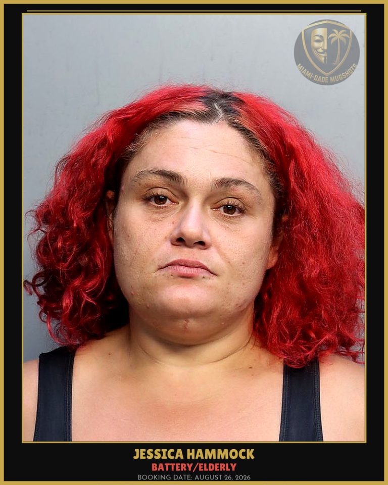 Hammock Jessica Arrested – BATTERY/ELDERLY – Miami-Dade County (August 26, 2026)