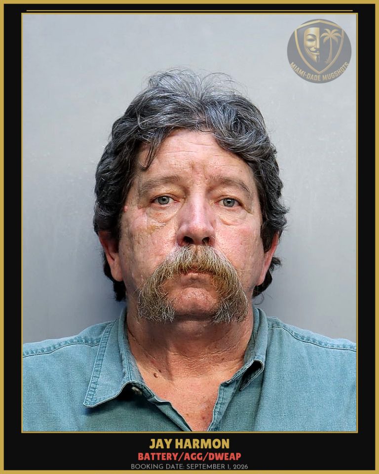 Harmon Jay Hudson Arrested – BATTERY/AGG/DWEAP – Miami-Dade County (September 1, 2026)