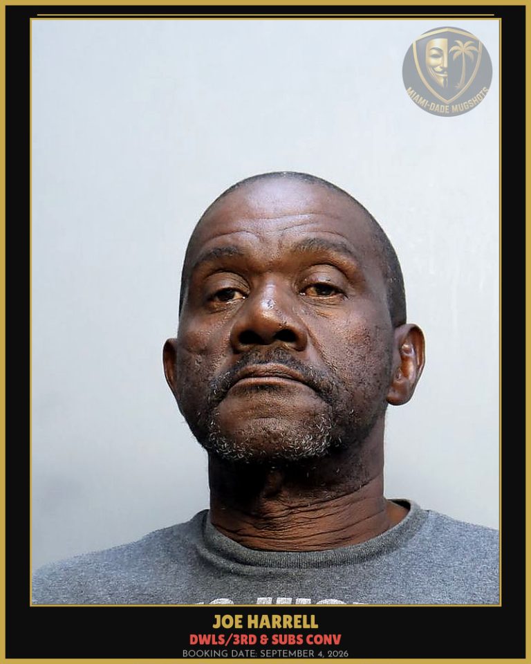Harrell Joe  Luis Arrested – DWLS/3RD & SUBS CONV – Miami-Dade County (September 4, 2026)
