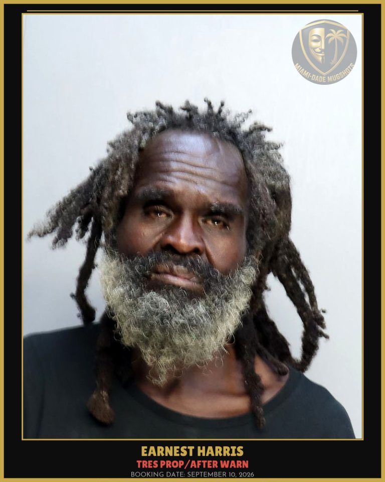 Harris Earnest  Lee Arrested – TRES PROP/AFTER WARN – Miami-Dade County (September 10, 2026)