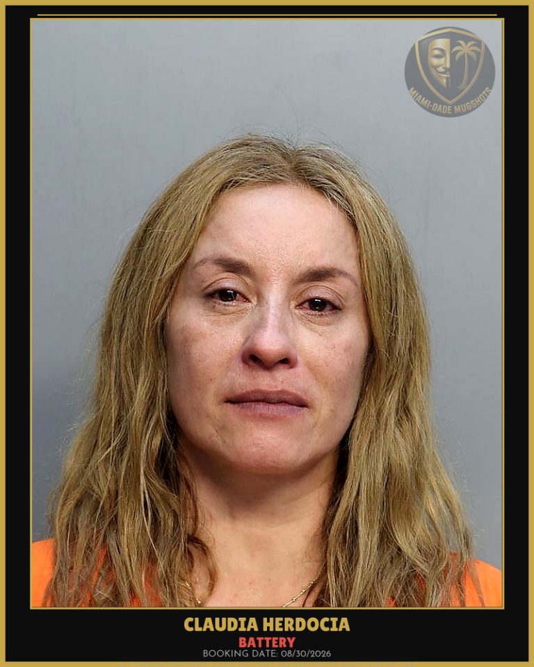 Herdocia Claudia Milena Arrested – BATTERY – Miami-Dade County (Unknown)